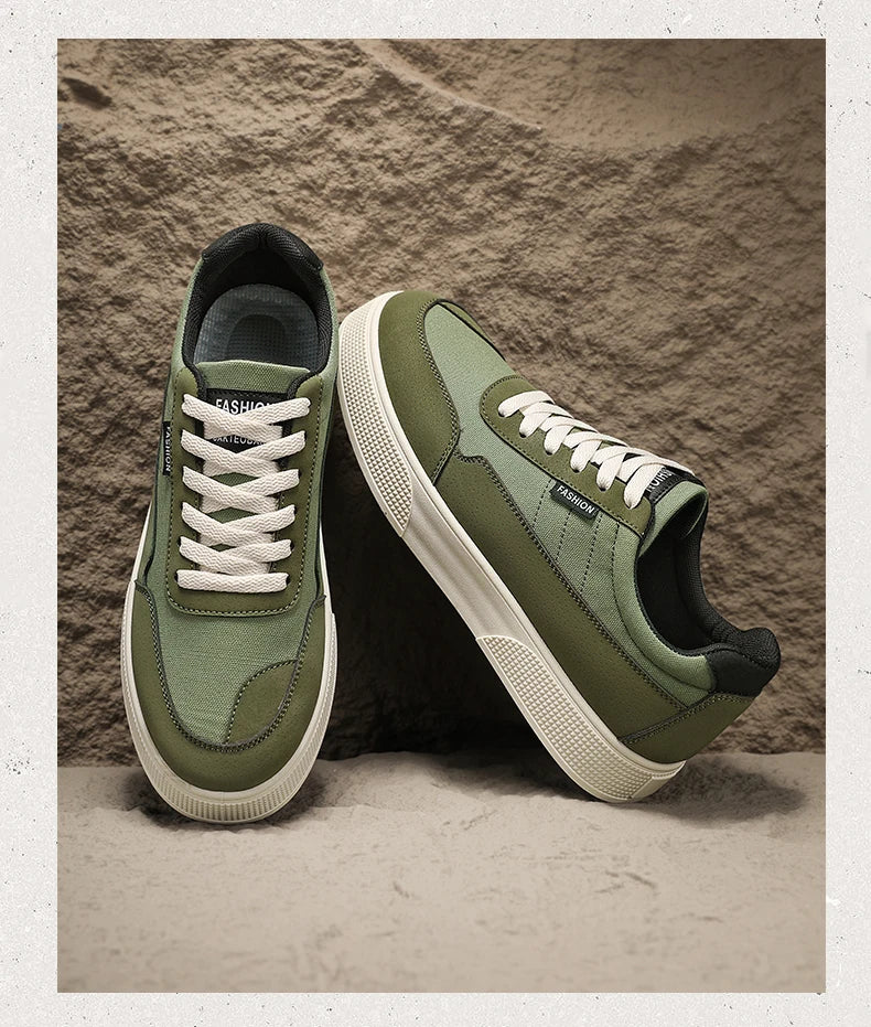 Men's plus size casual shoes summer new soft-sole non-slip outdoor thick-sole walking shoes fashion sports board shoes flat shoe