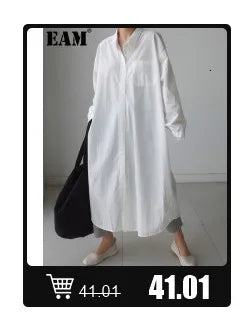 [EAM] High Elastic Waist Blue Back Plaid Denim Long A-line Half-body Skirt Women Fashion Tide New Spring Autumn 2025 1DH8117