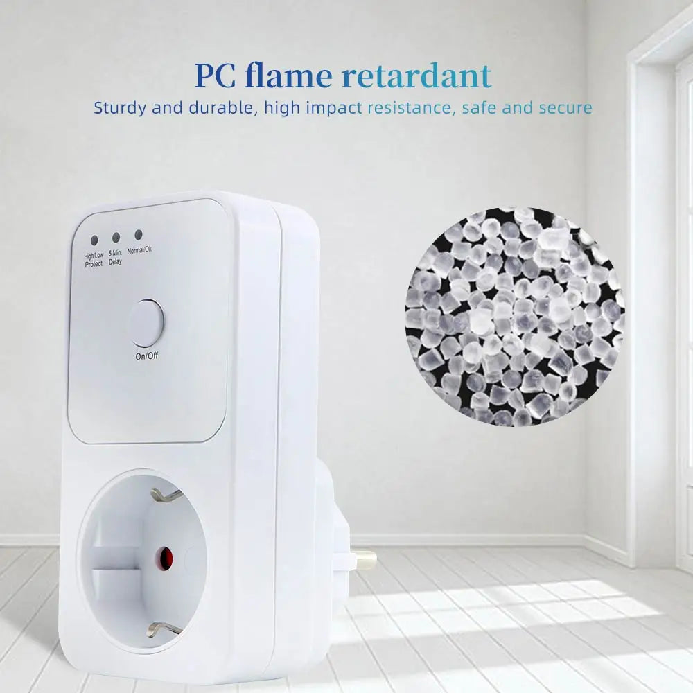 Digital Automatic Voltage Protector Socket 220V Electronic Timer Switch  Kitchen Timer Outlet Timing Socket EU Plug