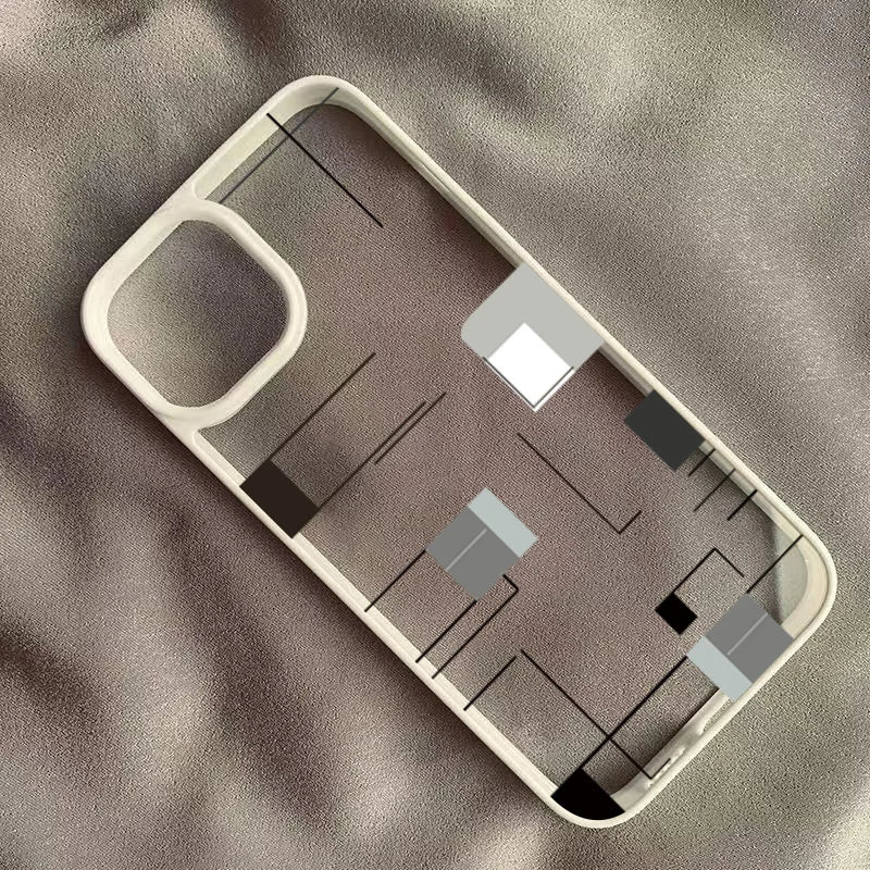 Creative Lrregular Lines Phone Case For Xiaomi Redmi Note 12 11 13 Pro Plus 5G Redmi 14C 13C 12C 4G Poco X6 X5 Pro Clear Cover