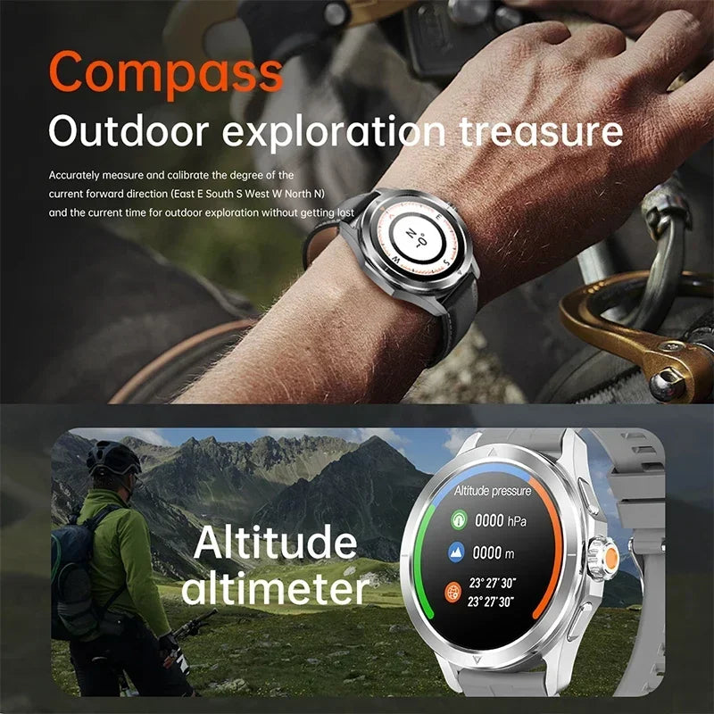 Xiaomi S4 Ultra Outdoor Sports Smart Watch Men AMOLED Screen NFC GPS Compass Heart rate Waterproof Bluetooth Call SmartWatch