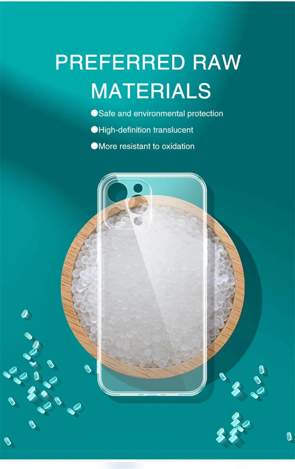 Transparent Phone Case For iPhone 11 12 13 14 15 Pro Max Mini For iPhone X XS Max XR 8 7 6 Plus TPU Soft Back Cover Clear Case