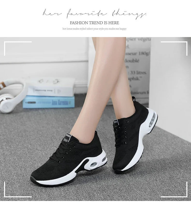 Orthopedic Sneakers Women Breathable Casual Shoes Outdoor Light Weight Casual Shoes Walking Platform Ladies Sneakers 2025