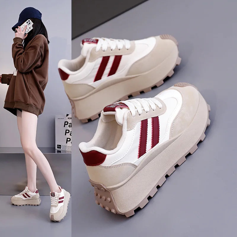Hot Selling Women's Shoes Platform Wedge Basket 2025 Soft Autumn Casual Female Sneakers Clogs Fall New Leisure Soft Shoes Woman