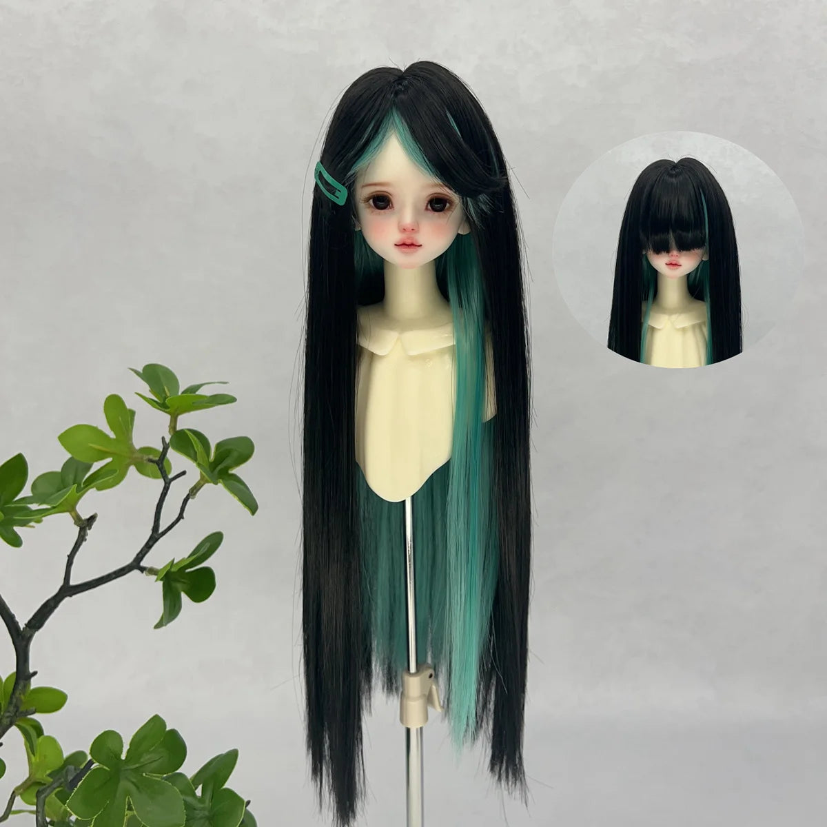 1/3 1/6 BJD/SD Doll Wig With Bangs Long Straight Wig Synthetic Wig For Girls Diy Bjd Wig Accessories