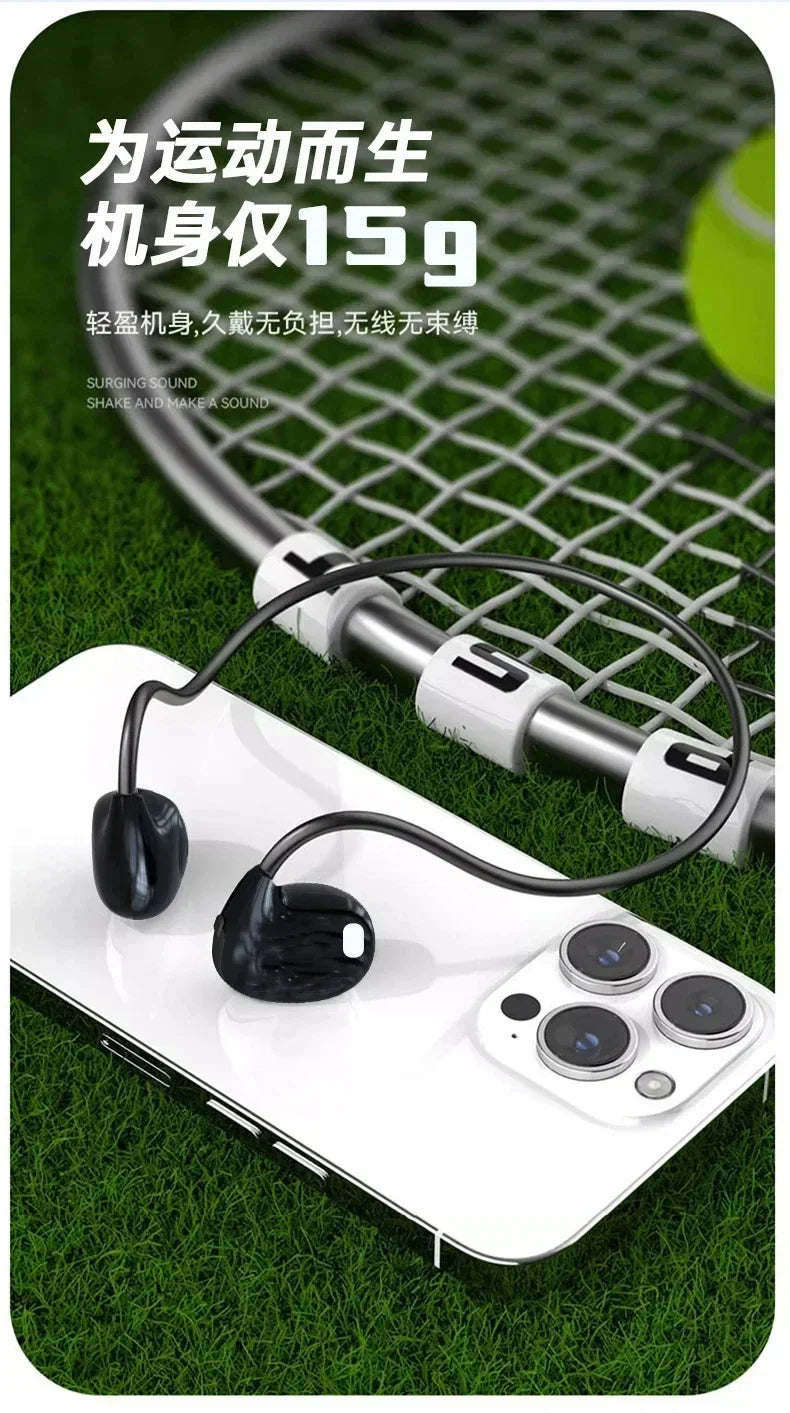 new AIR 1 Bone Conduction Wireless Bluetooth 5.3 Headphones Waterproof Headset Stereo Sports Earphones Earbuds With Mic
