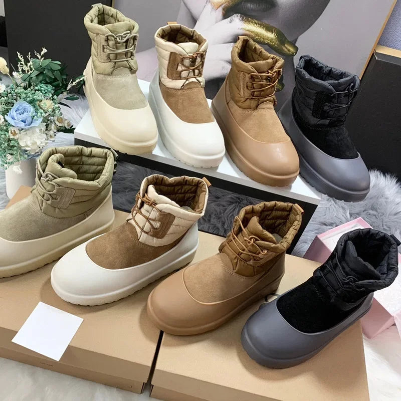 Snow boots shoes cover rain boots men's waterproof non-slip thickening wear-resistant outer wear rain woman shoes cover 35-44