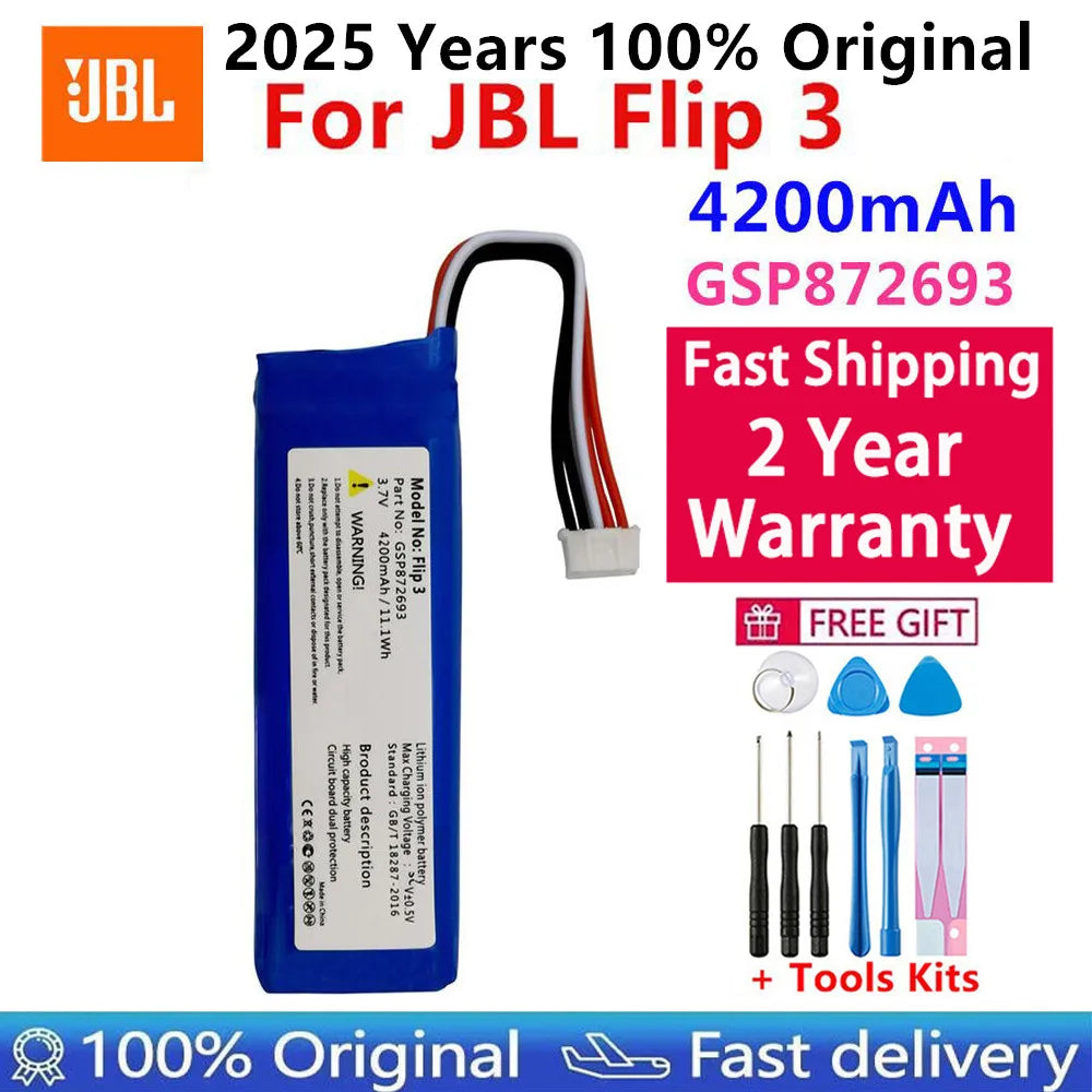 2025 Years Replacement Original Speaker Battery For JBL Link 10 20 G03 Clip Charge Boombox Flip Pulse Xtreme 1 2 3 4 5 6 Bateria