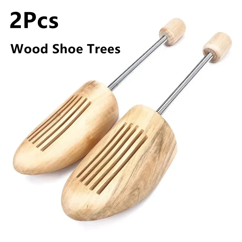 2Pcs/4PCS Trees Anti Deformation Men Woman Spring Shoes Wood Shoes Stretcher Wooden Shoe Tree Shaping Anti Wrinkle Shoe Lasts