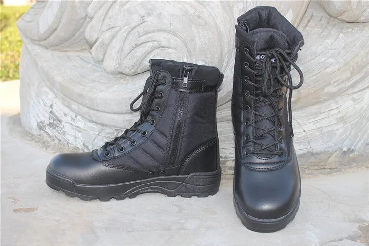 Wear resistant tactical boots for both men and women waterproof security shoes outdoor hiking boot high top desert boots for men
