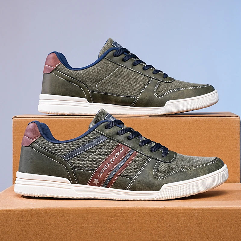 Men Shoes New 2024 Flats Walking Leather Casual Shoes Men Barefoot Wide-toed Shoes Wider Toe Casual Sneakes Large Size 47 48