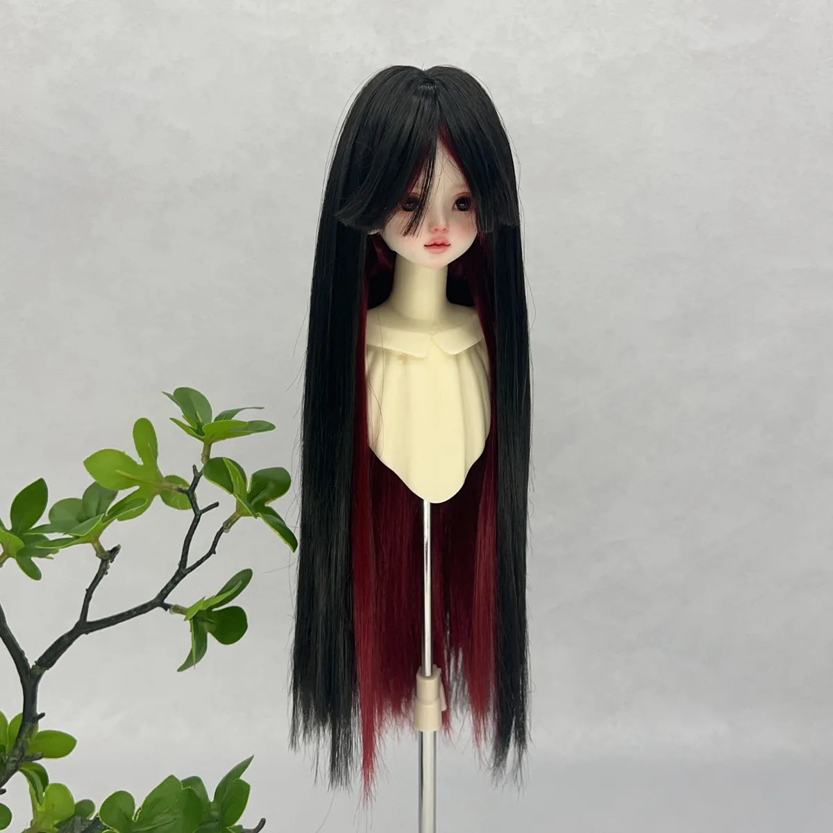 1/3 1/6 BJD/SD Doll Wig With Bangs Long Straight Wig Synthetic Wig For Girls Diy Bjd Wig Accessories