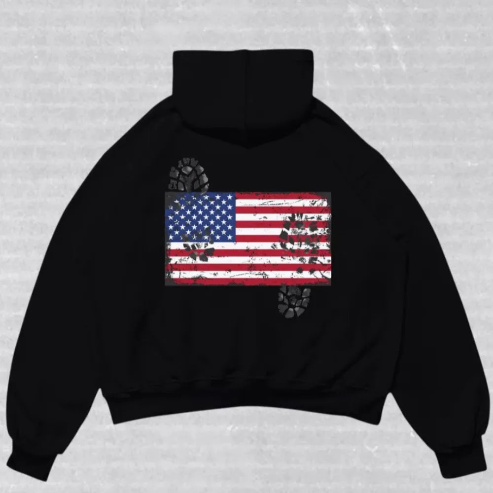 Streetwear Fashion New Pullover Sweatshirts Men Women Harajuku Flag Graphic Printed Oversized Hoodie Gothic Y2K Casual Clothes