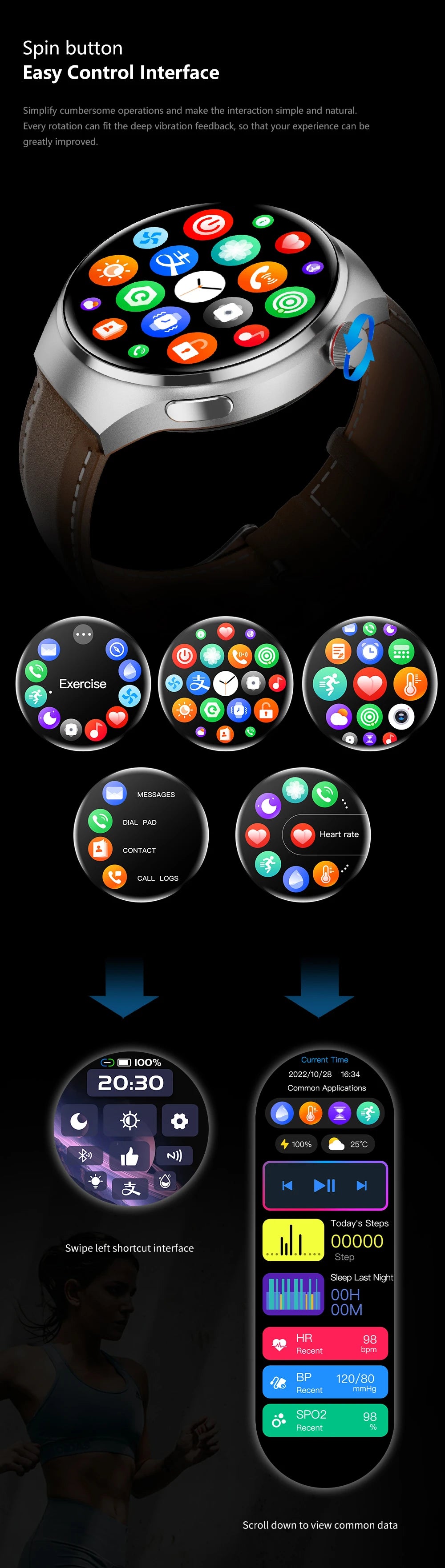 2025 New Smart Watch Heart rate Health Monitor Bluetooth Call NFC GPS Tracker IP68 Waterproof SmartWatch Men Women For HUAWEI