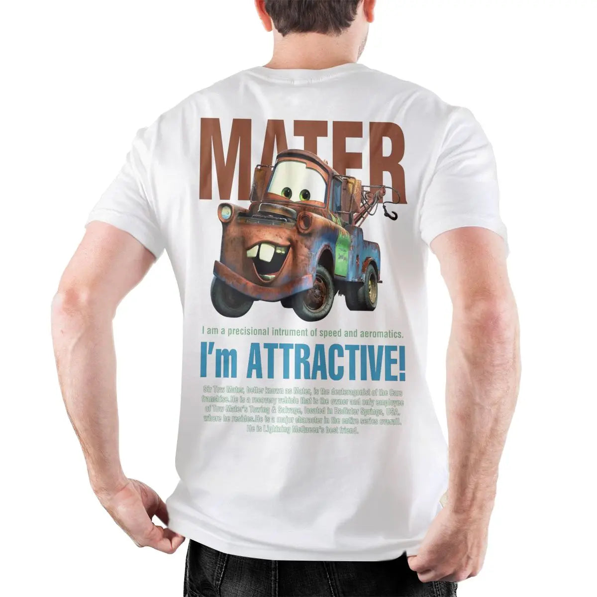 Vintage Brown Cars Mater T-Shirts Sally Carrera Men's And Women's Lightning Mcqueen  New Arrival Clothing Love Gift For Couple