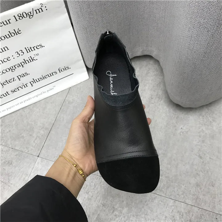 Careaymade-Genuine leather big size women's shoes,pure handmade Winter plush soft thick warm cotton boots women antiskid shoes