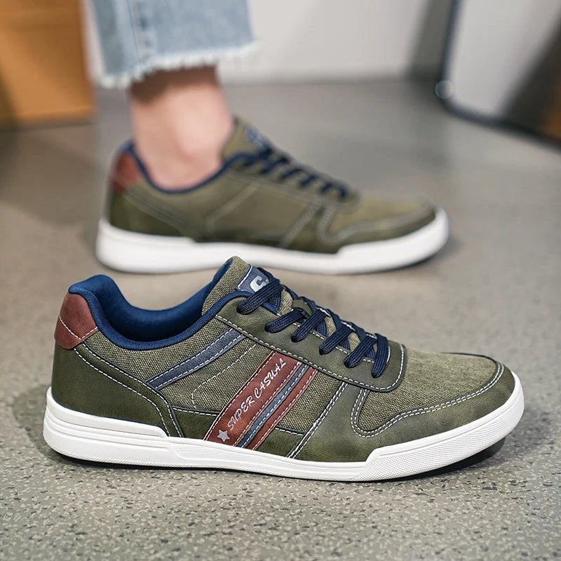 Men Shoes New 2024 Flats Walking Leather Casual Shoes Men Barefoot Wide-toed Shoes Wider Toe Casual Sneakes Large Size 47 48