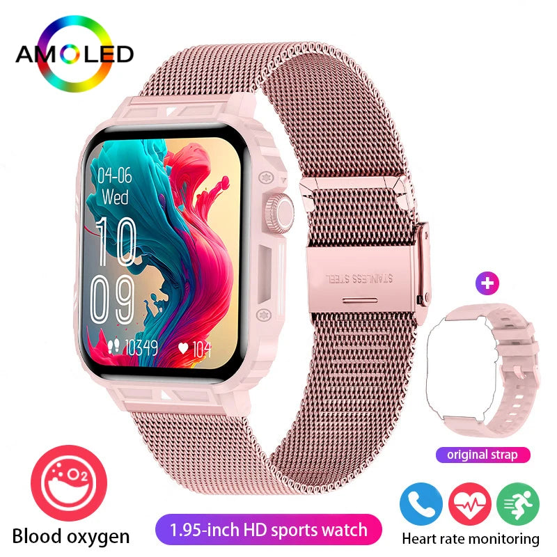 2024 Smartwatch 1.95 Inch Screen Health Monitoring Watches IP68 Waterproof Sport Fitness Smart Watch For Men Women Reloj Hombre