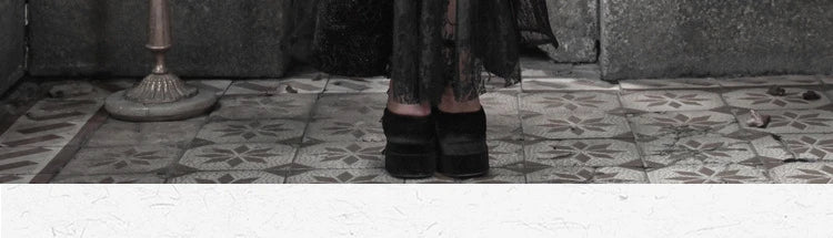 Original Gothic Love Velvet Flash Fishtail Dress 2025 Autumn New Japanese Sexy Girl Slim Elegant Long Halloween Lolita Dresses