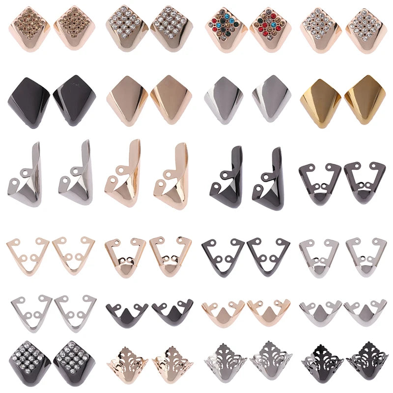 1Pair shoes toe protection metal material for decorations reapair accessories