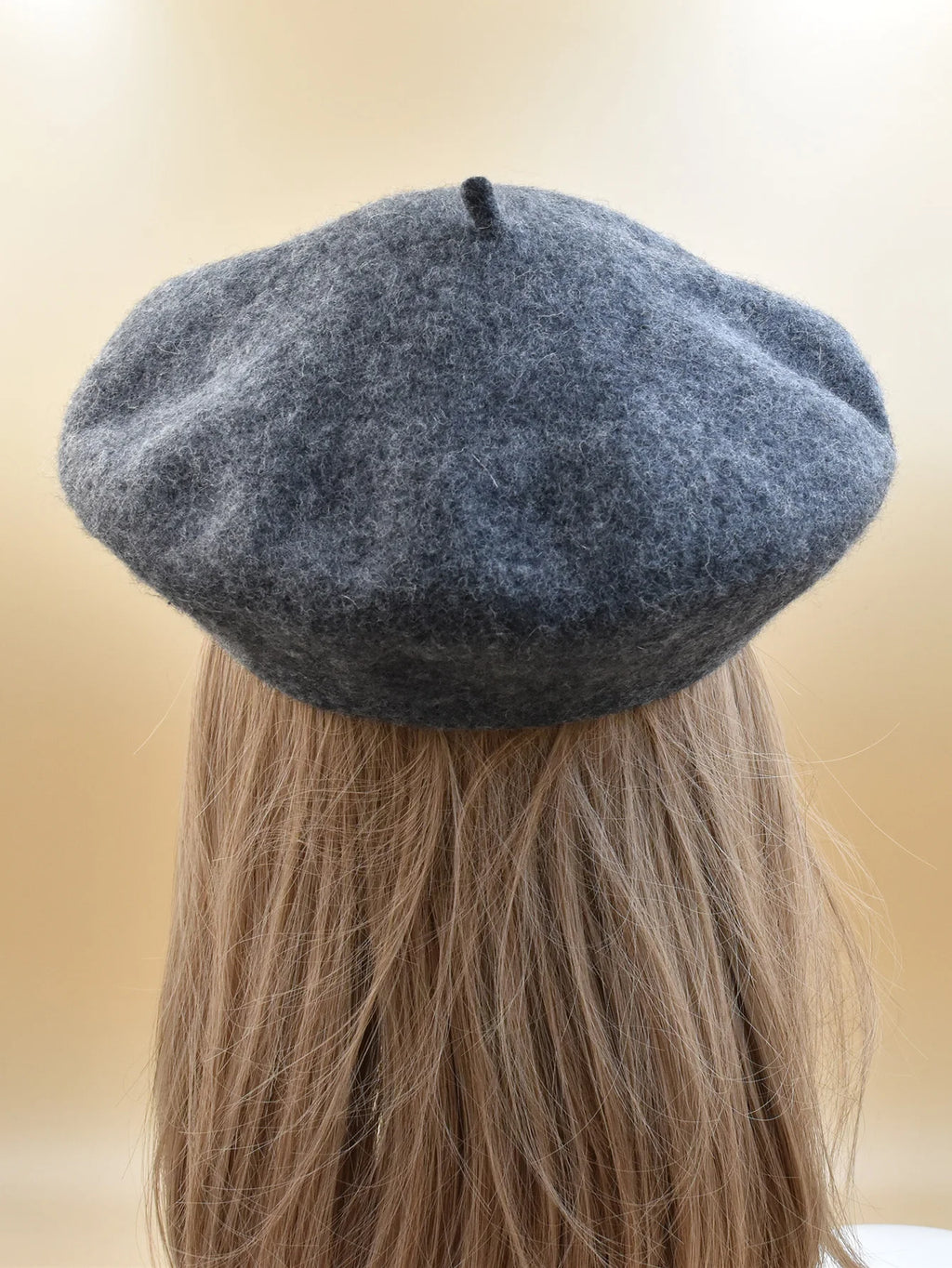 New Women black pink Berets Hat Fashion Solid Color Wool Knitted With Ladies Beanie Beret Hat Warm Autumn and winter Cap