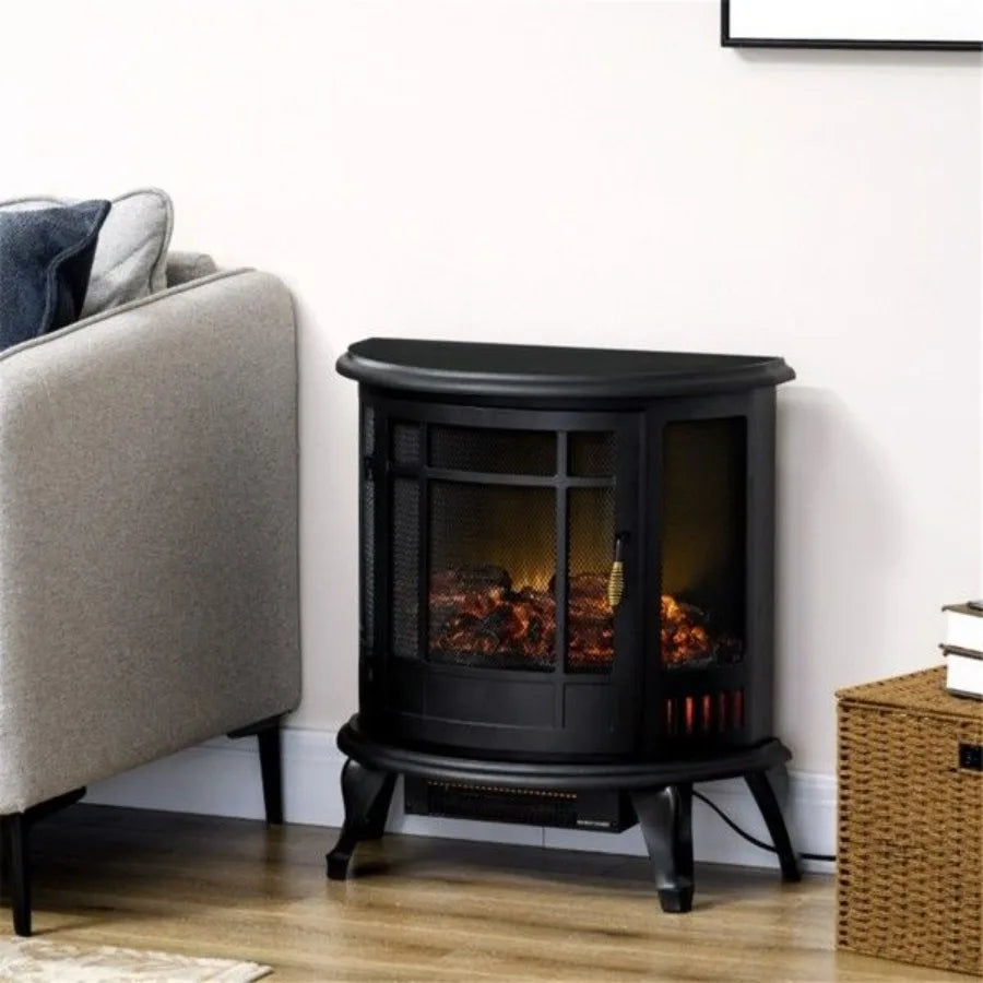 1500W 22 Electric Fireplace Black