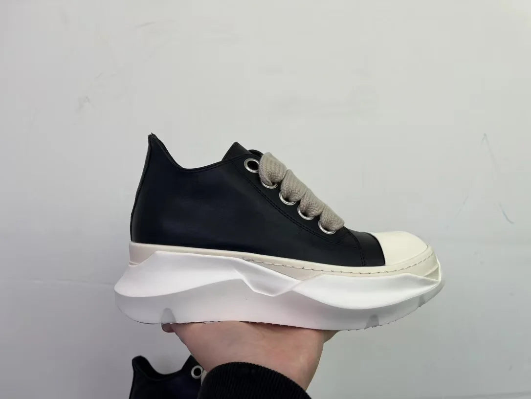 Men Shoes Women Casual Canvas Low Thick Shoelaces Platform Increase Sneakers Board Shoes Vintage Original Luxury Owen 1 sold