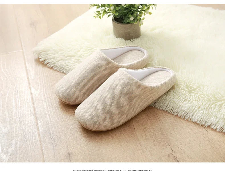 2024 Winter Women Warm Slippers Men Indoor Home Bedroom Flat Slides Couples Casual Plush Non-slip Flip Flops Ladies Soft Sandals