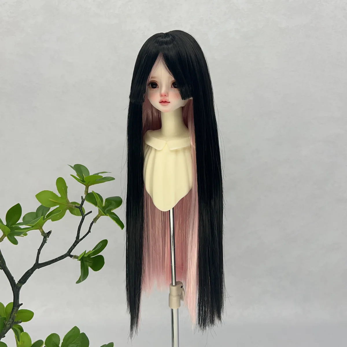 1/3 1/6 BJD/SD Doll Wig With Bangs Long Straight Wig Synthetic Wig For Girls Diy Bjd Wig Accessories