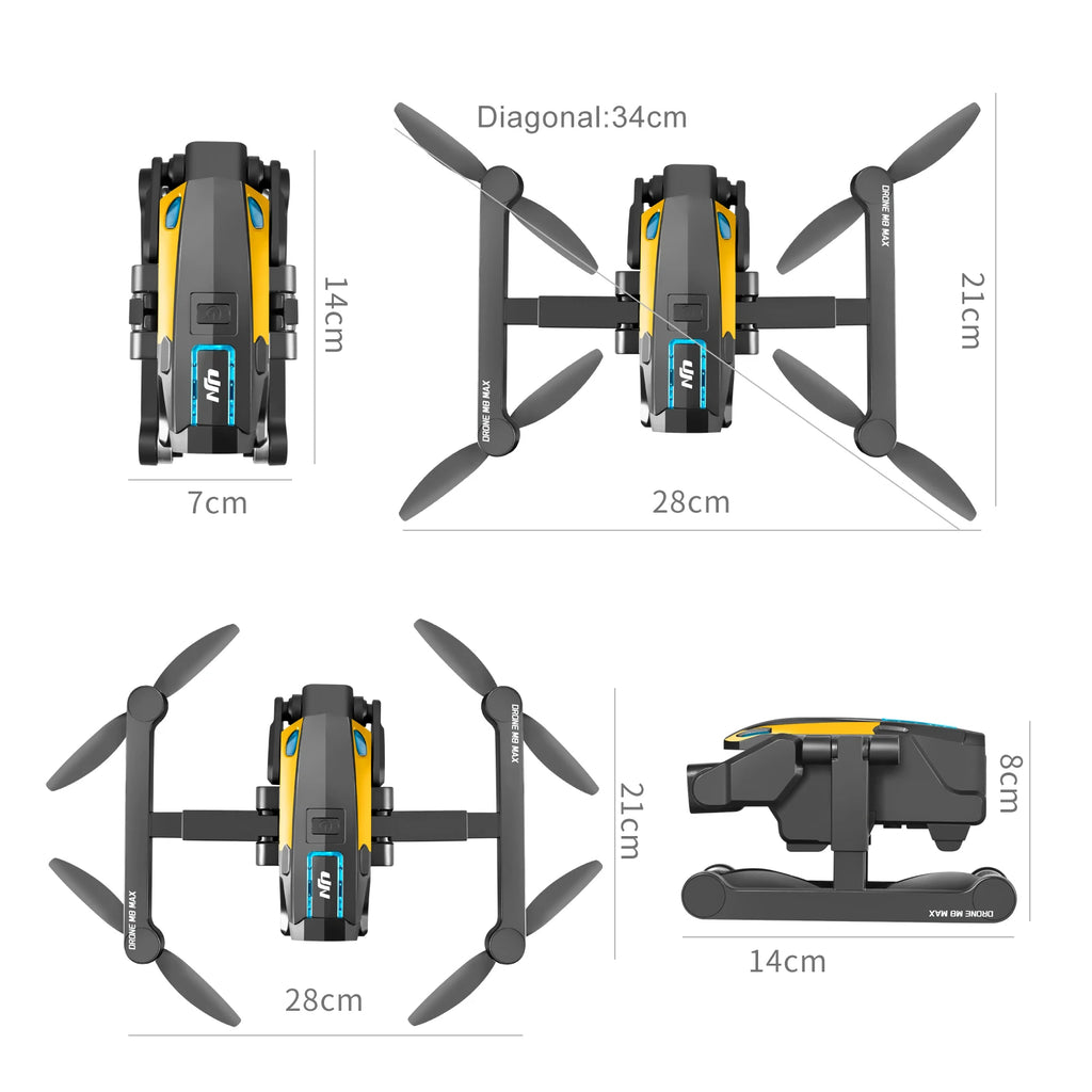 M8 drone, 8K camera intelligent obstacle avoidance, optical flow positioning precise hovering shooting,