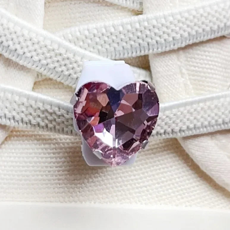 1 PCS Girls Pink Shoelace Charm Buckle Shoe Laces Charms for Sneakers Shoes Decorations Fashion DIY Shoelaces Accessories New