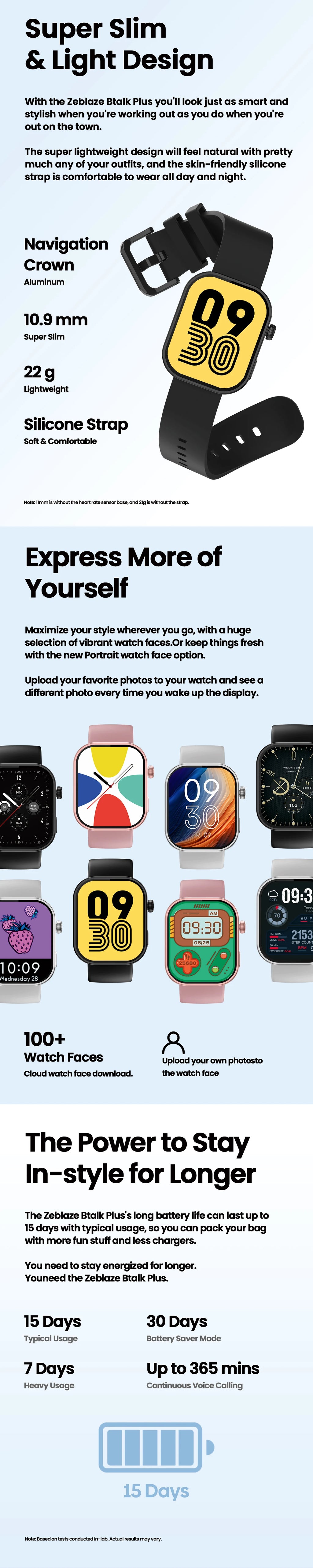 Zeblaze Btalk Plus Voice Calling Smartwatch 2.03'' HD Color Display Heart Rate/SpO2 Fitness Tracking Smart Watch for Men Women