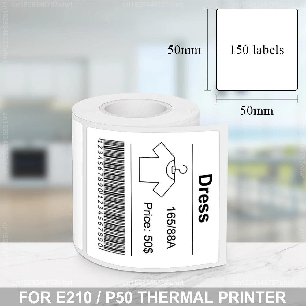 Portable Mini Printer P50 Thermal Label Printer Bluetooth Adhesive Sticker Printer for Mobile PC Computer Similar as B21 Printer