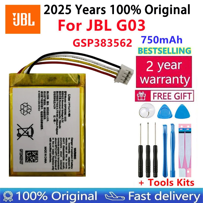 2025 Years Replacement Original Speaker Battery For JBL Link 10 20 G03 Clip Charge Boombox Flip Pulse Xtreme 1 2 3 4 5 6 Bateria
