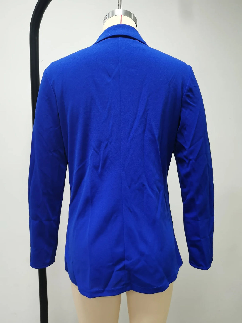 Women Autumn Winter Fashion Splicing Lapel Slim Cardigan Blazer Jacket Long Sleeve Casual