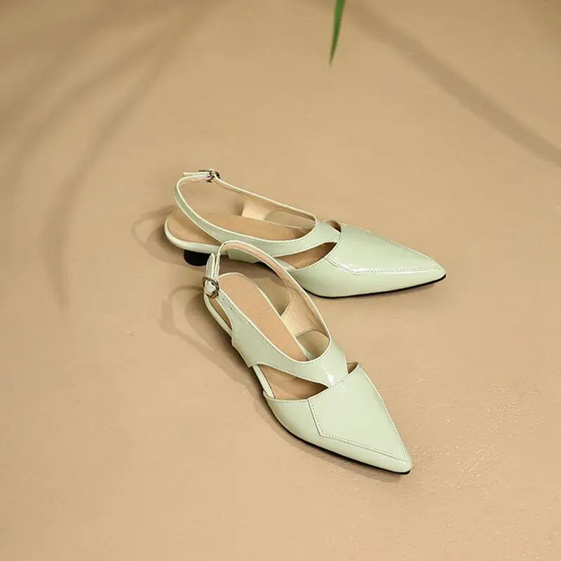 REAVE CAT 2022 Ladies Sandals Pointed Toe Heels Buckle Straps Size 33-45 Black Red Elegant S3691