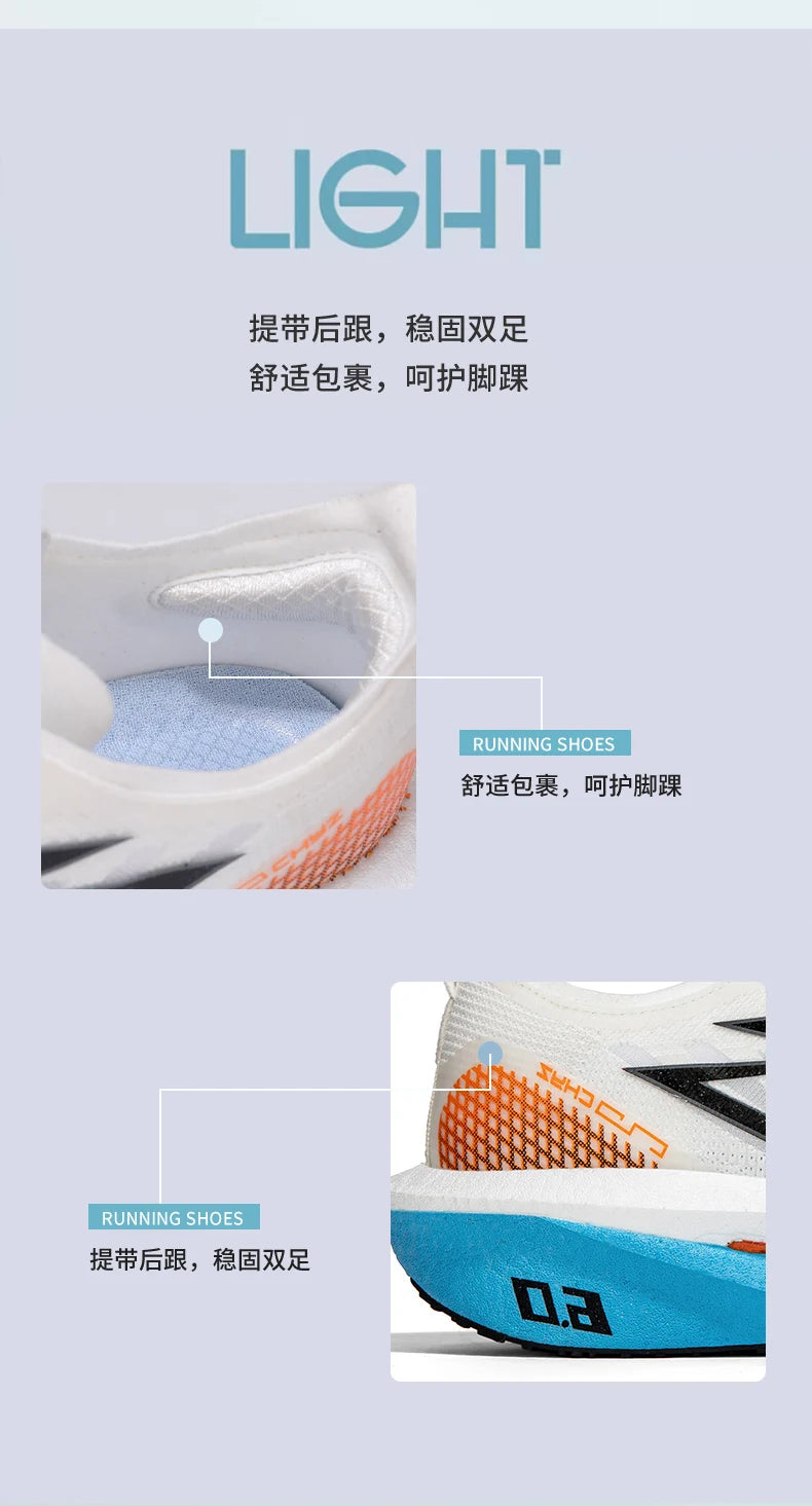 Men's Sports Shoes Cushioning Non-Slip Flat Wear Resistant Sneakers Mesh Breathable Platform Soft Running Shoes for Man