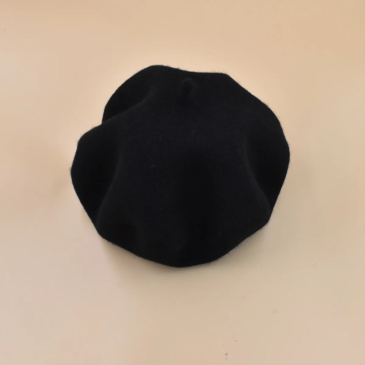 New Women black pink Berets Hat Fashion Solid Color Wool Knitted With Ladies Beanie Beret Hat Warm Autumn and winter Cap