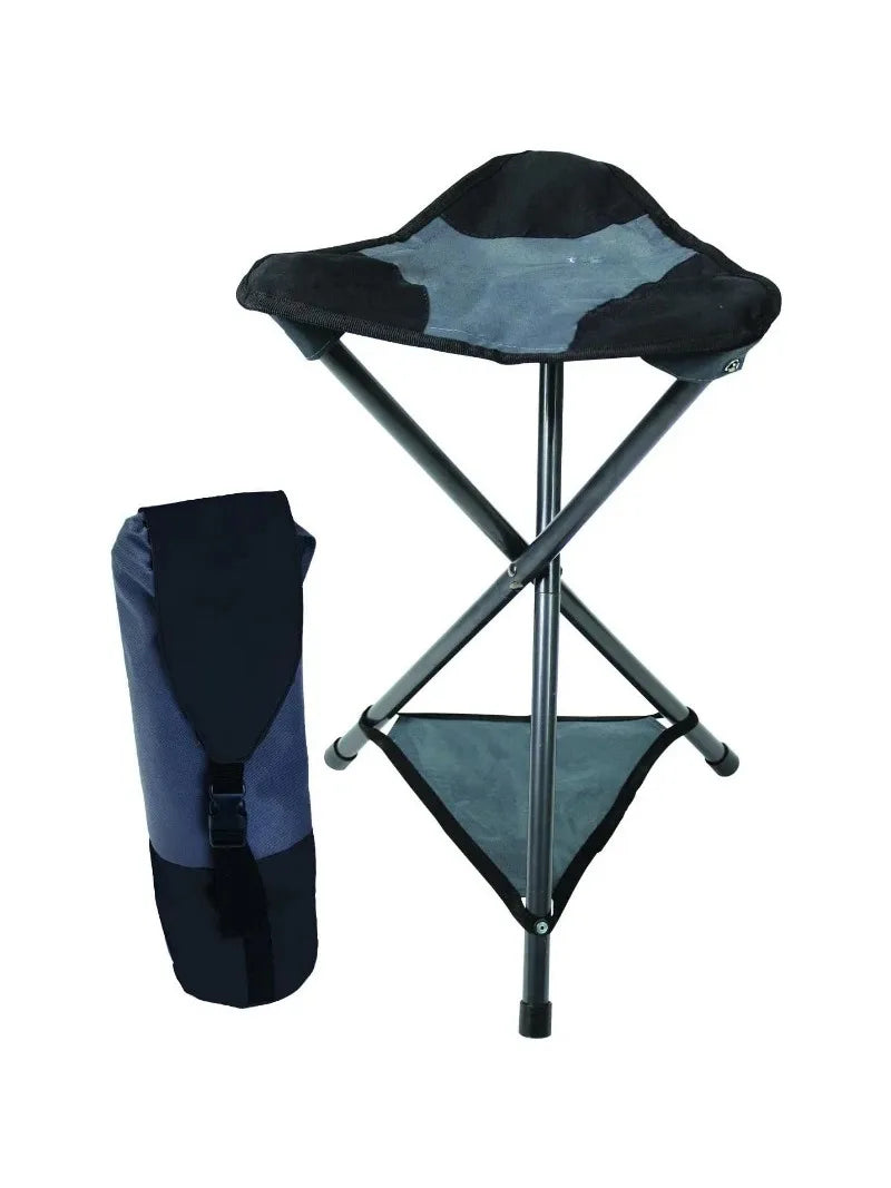 Outdoor Quik-E Seat Collapsible Stool with Back Support