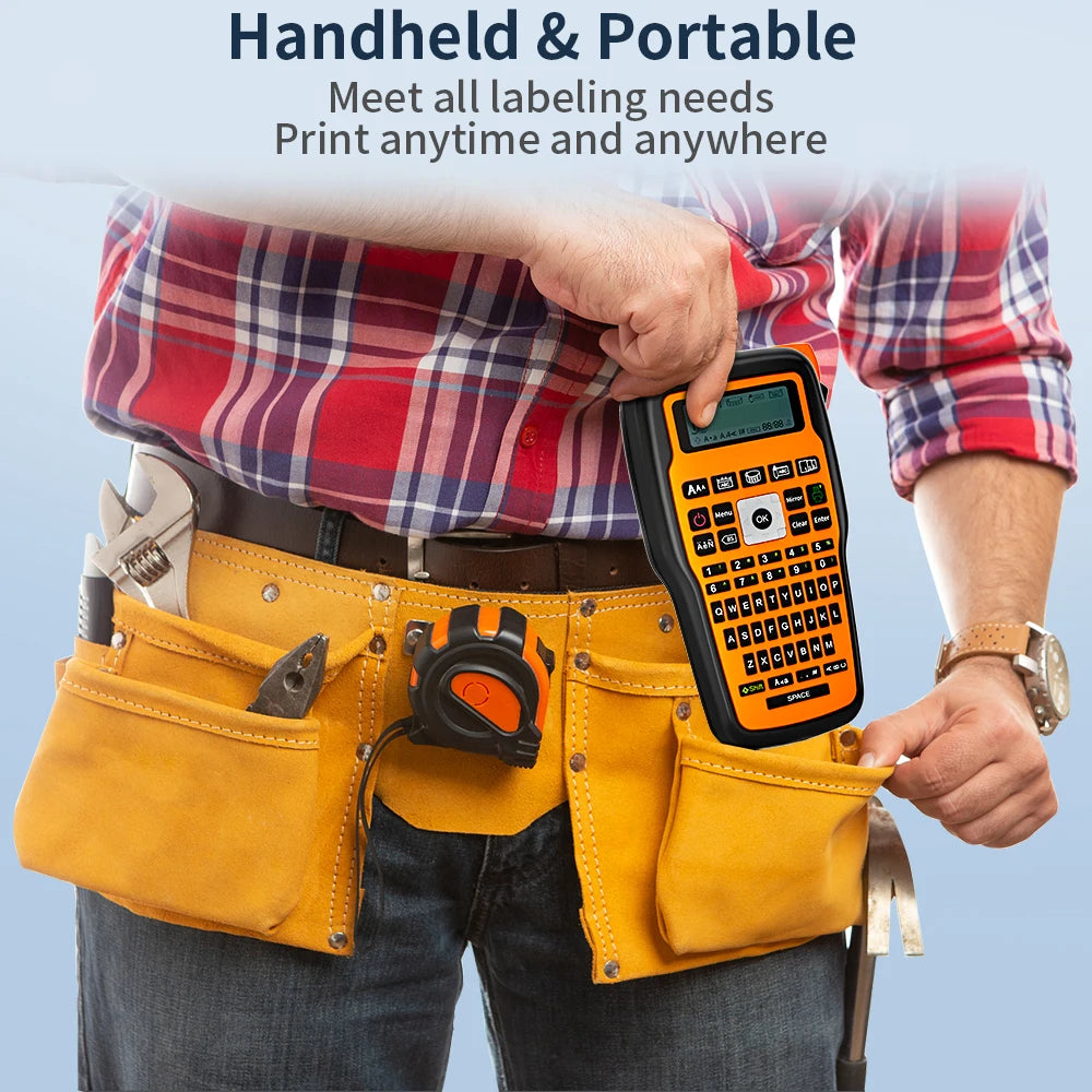 Support Russisan keyboard E1000 Pro Portable Printer Printer Sticky Label Maker Compatible for Brother P-touch AHS TZE-231