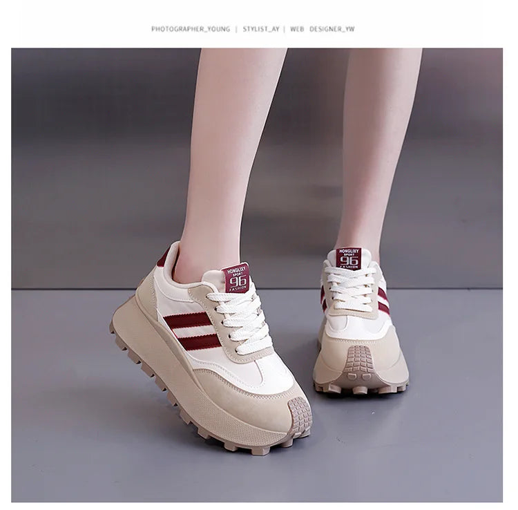 Hot Selling Women's Shoes Platform Wedge Basket 2025 Soft Autumn Casual Female Sneakers Clogs Fall New Leisure Soft Shoes Woman