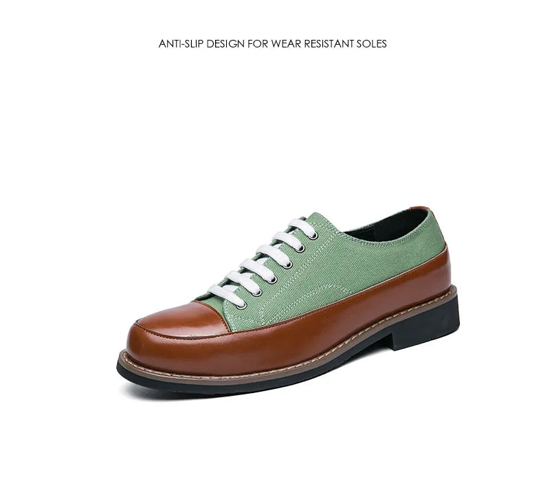 Leather Shoes Men Casual Lace Up Loafers High Quality Low Heel Platform Shoes Leather Premium Casual Luxury Brand Oxford Shoes