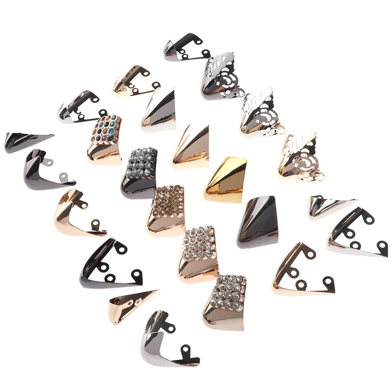 1Pair shoes toe protection metal material for decorations reapair accessories