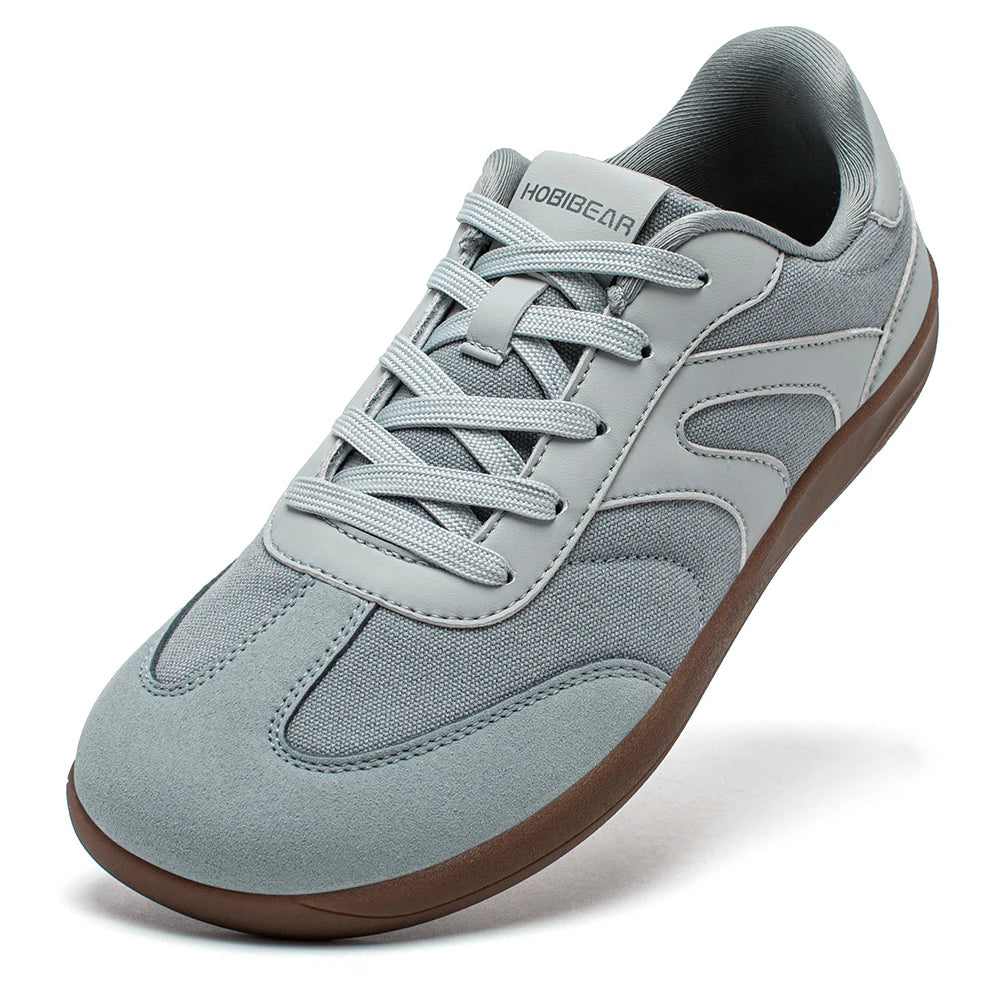 HOBIBEAR Unisex Barefoot Sneakers Women Men Wide Toe Minimalist Zero Drop Shoes Non Slip Lace Up Casual Sneaker