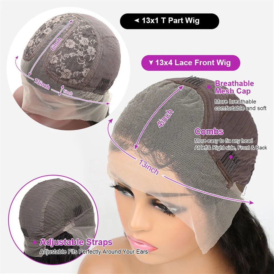 40Inch 99J Burgundy Water Curly 13x4 Glueless Lace Frontal Wig 250% Deep Wave HD Transparent Lace Front Wig Human Hair For Women