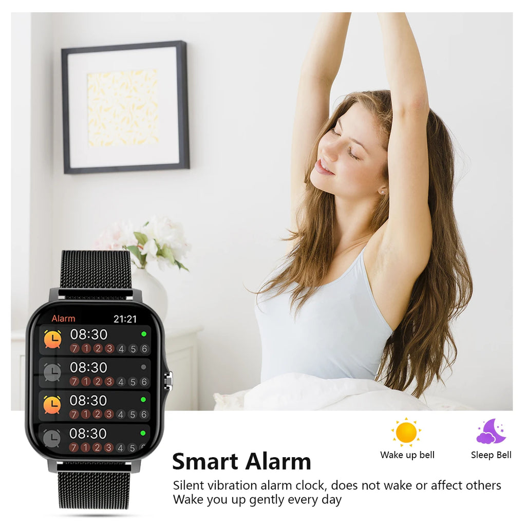 1.83 Size with smart watch, wireless call, compatible with Android and iPhone, fitness tracking unisex sports watch