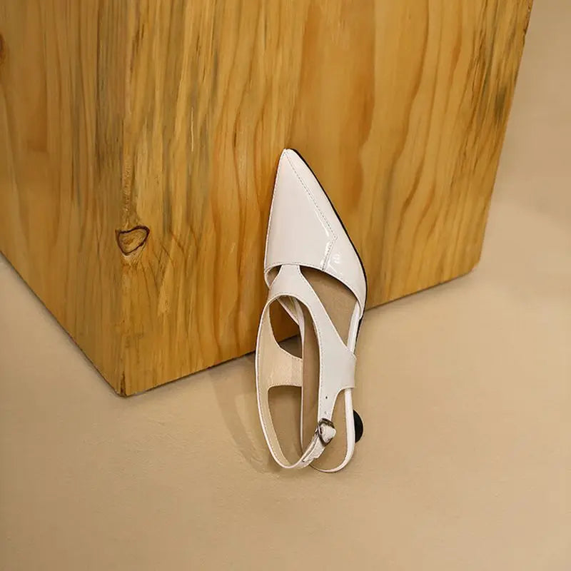 REAVE CAT 2022 Ladies Sandals Pointed Toe Heels Buckle Straps Size 33-45 Black Red Elegant S3691