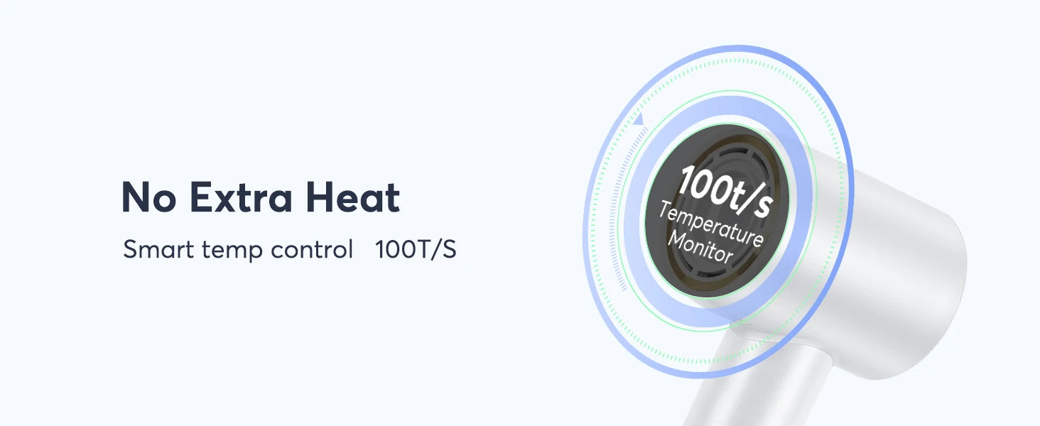 1600W Professional High Speed Hair Dryer 110000RPM Brushless Cold Hot blower Silent Touch Screen Home Hair Dryer Fast Dry