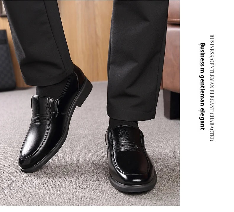 Mens 6CM Height Increase Dress Shoes Fashion Pointed Toe Business Casual Elevator Shoes Leather Oxfords Shoes Zapatos De Hombre