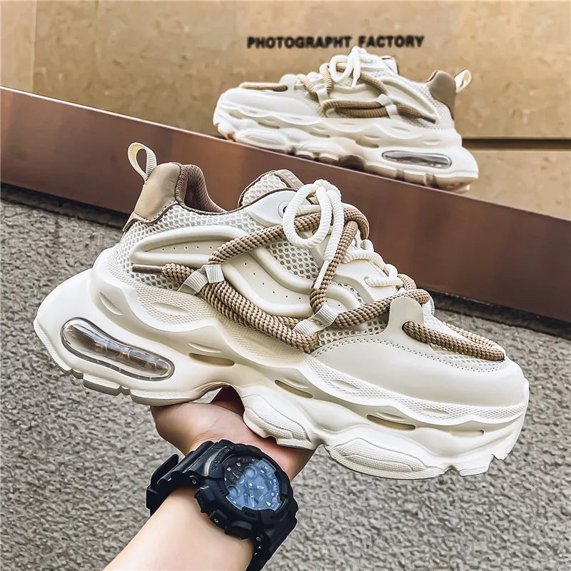 2024 New Men Shoes Autumn Winter Comfortable Men's Platform Sneakers Fashion Casual Shoes Sports Trainers Tenis Size44 ﻿